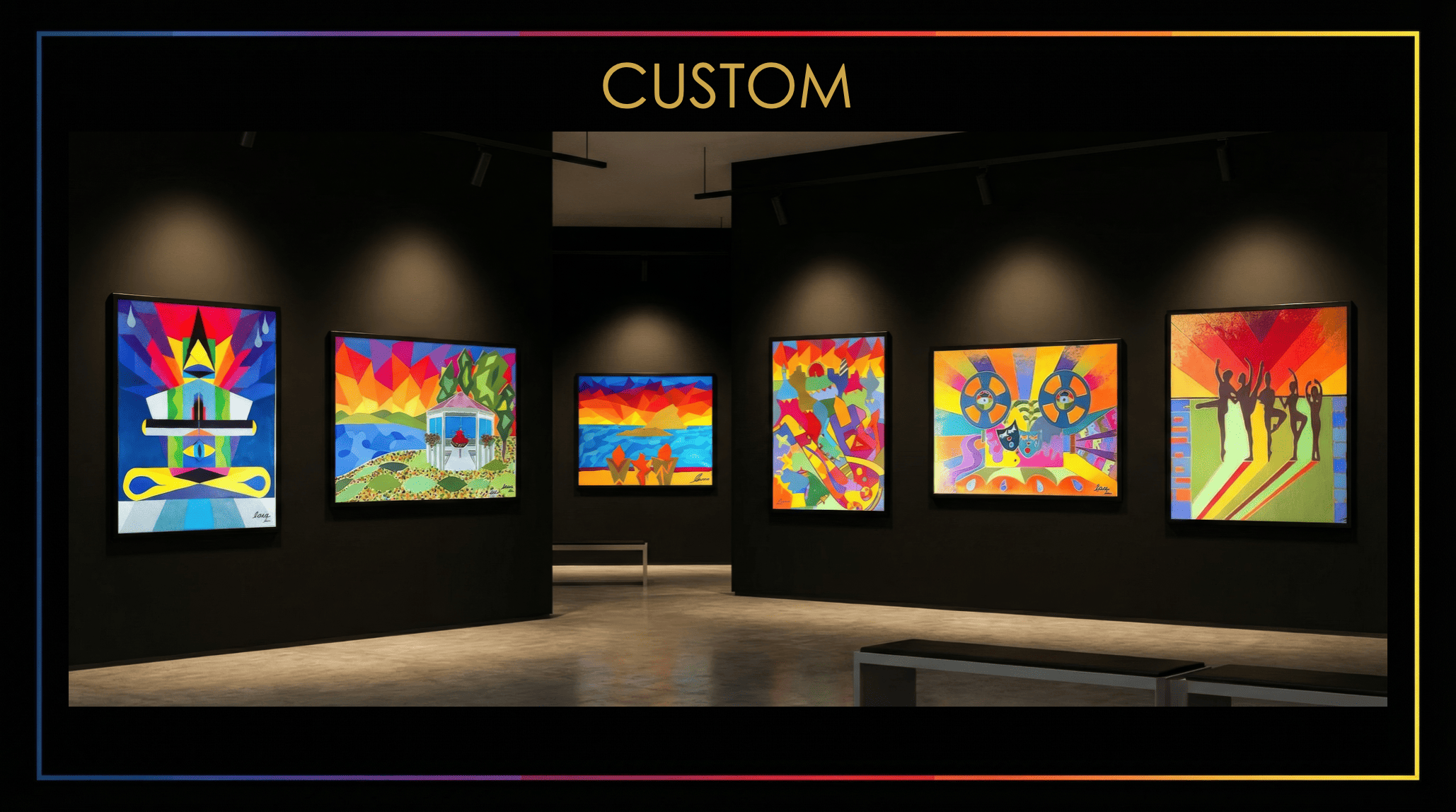 Lara Melachrinou – Custom Art series, bespoke commissioned original paintings tailored to your space