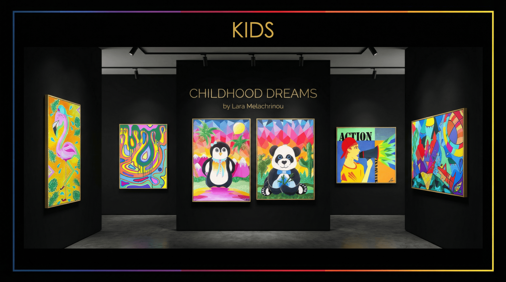 Lara Melachrinou – Children's Art series, vibrant playful illustrations and characters