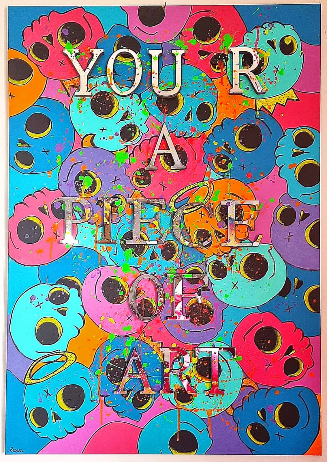 Inner Demons, an abstract painting by Lara Melachrinou