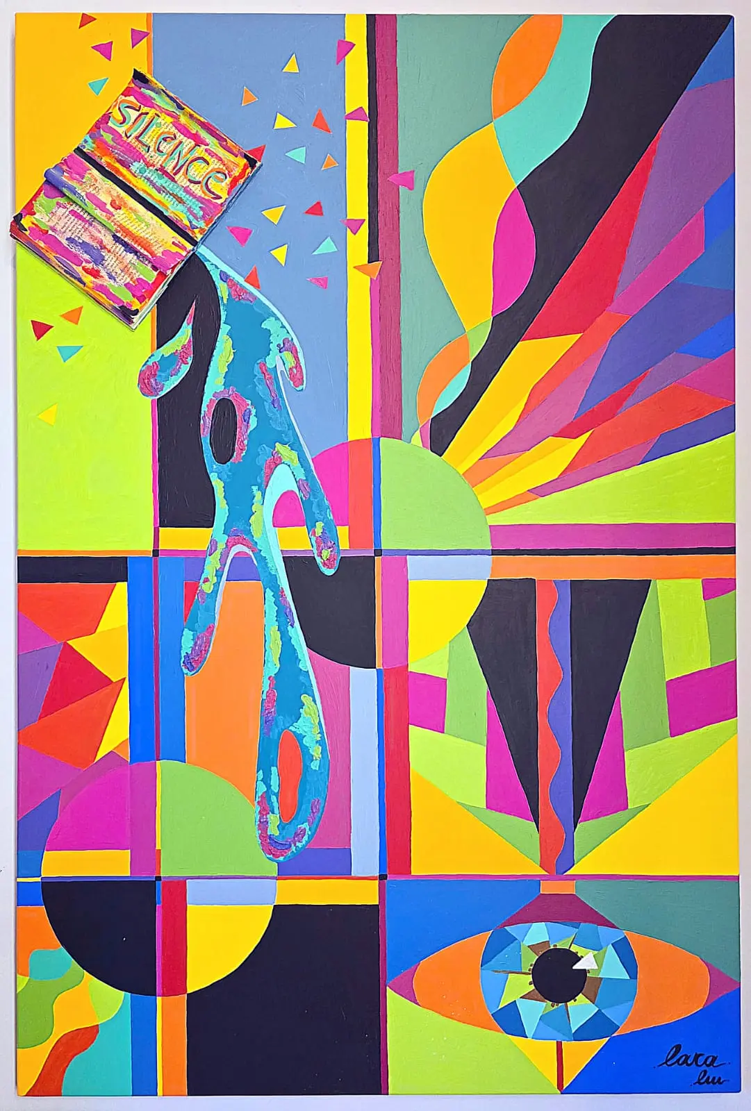 Relationship, an abstract painting by Lara Melachrinou